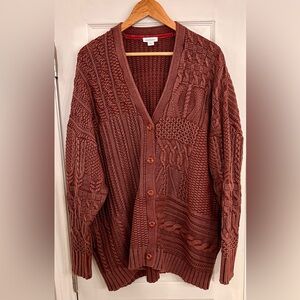 Sundance V-neck Buttondown Sweater Cardigan- size XL